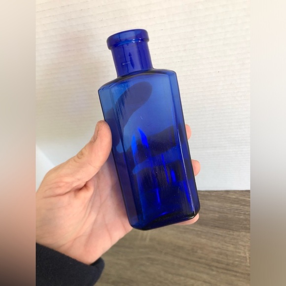 Vintage Cobalt Glass Medicine Bottle - Picture 12 of 12